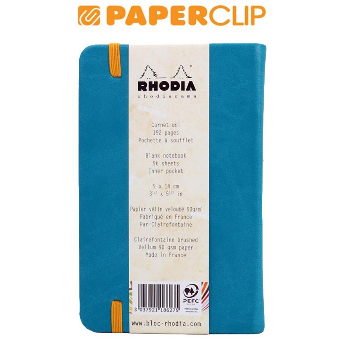 

NOTEBOOK RHODIA A6 RHODIARAMA HARD COVER TURQUOISE 118627C