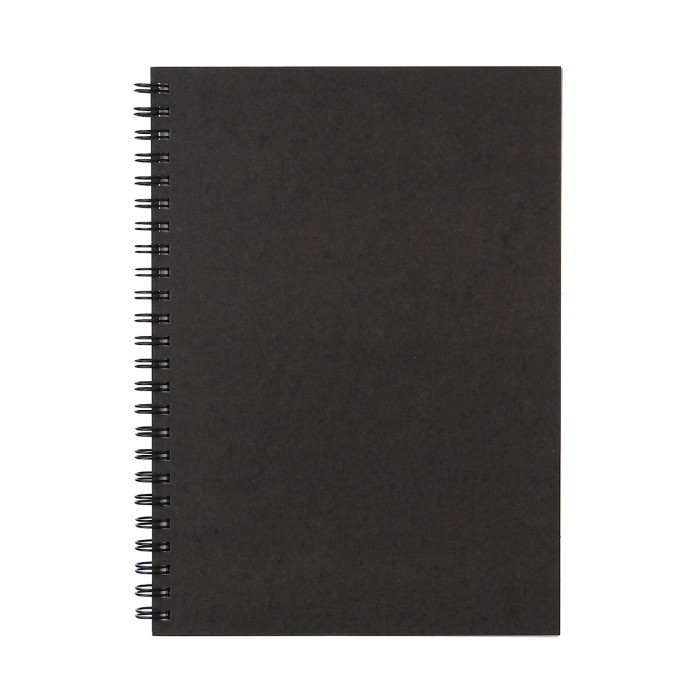 

DOUBLE RING NOTE PLAIN 80 SHEET MUJI BUKU POLOS DARK GREY