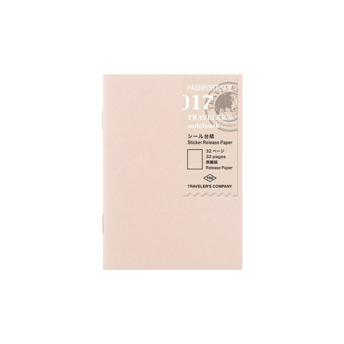 

Midori TRAVELER'S Notebook Refill- 017 Sticker Release Paper Passport