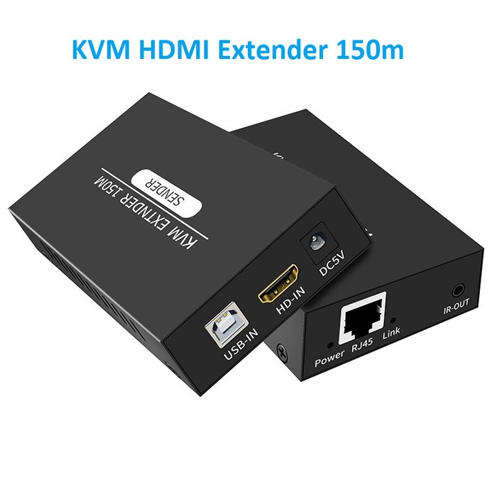 HDMI KVM Extender 60m Full HD via Kabel LAN UTP Cat6 Keyboard Mouse