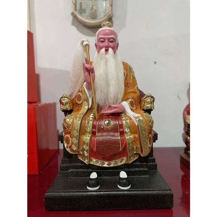 Patung Dewa Tai Shang Lao Jun Tai Siong /Tai Sang Lau Cin 24 In Kayu