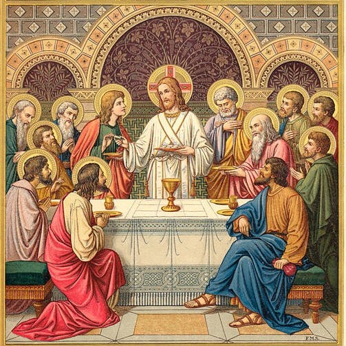 Lukisan Max Smalzl The Last Supper Painting