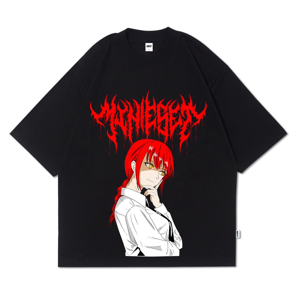 Mnst T-Shirt Oversize Black Makima