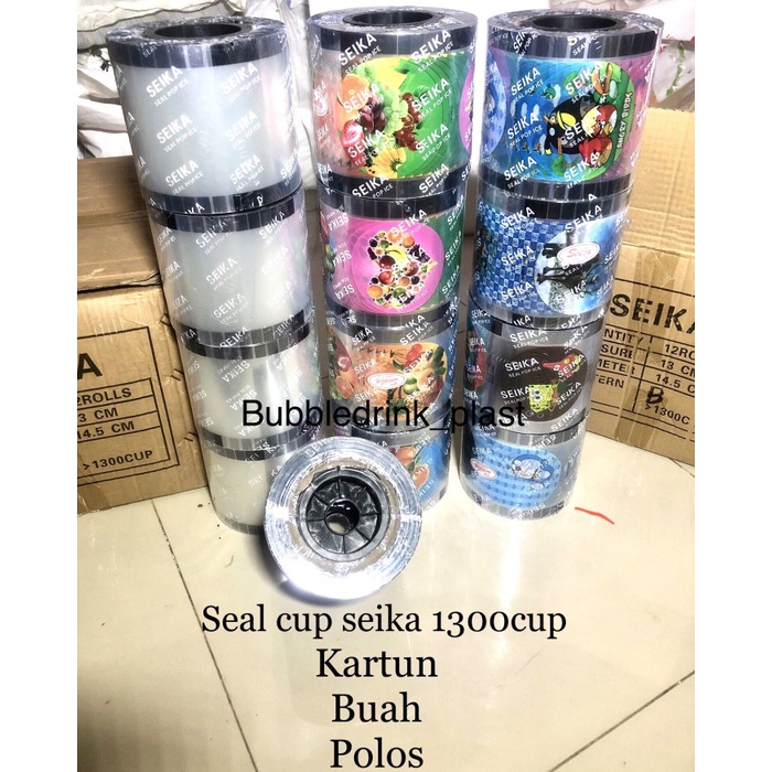 TERLARIS SEAL CUP SEIKA LID CUP SEALER SEIKA TUTUP GELAS PLASTIK PLASTIK ROLL