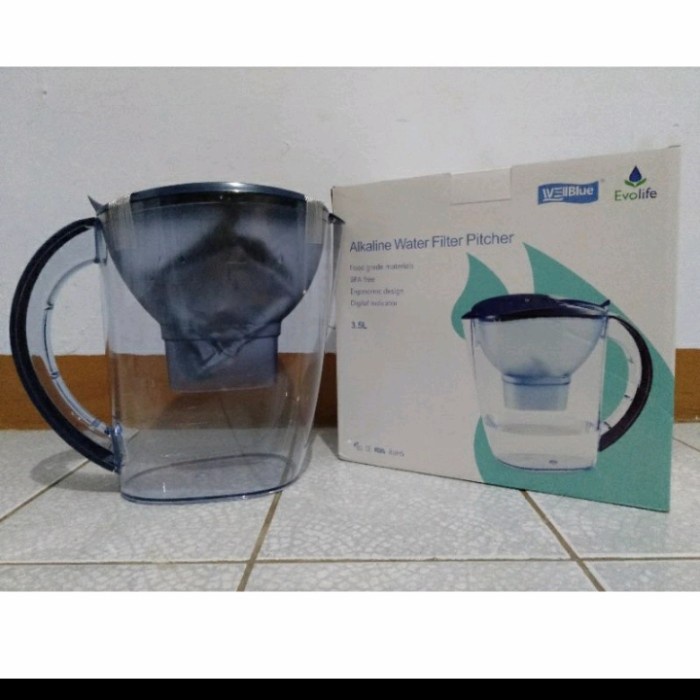 TERBARU Teko Air Alkaline Wellblue / Alkaline Water Filter Pitcher HOT SALE