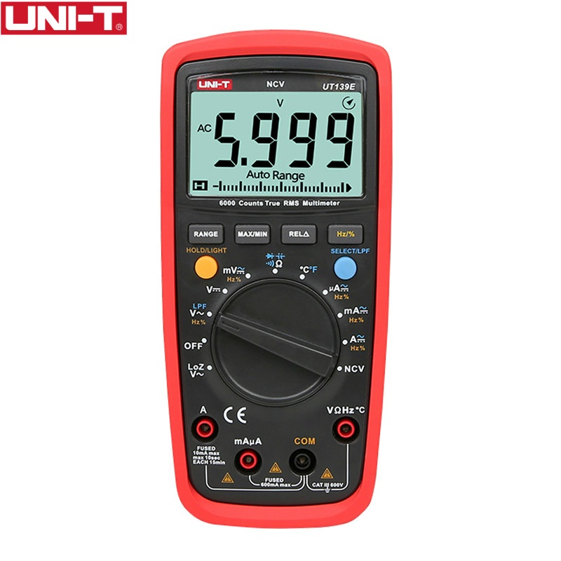 ELTRA UT139E True RMS Digital Multimeter Temperature Probe LPF pass filter LoZ LoZ (low impedance