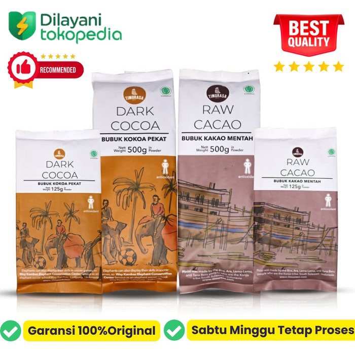 

Dark cacao Raw cocoa powder Bubuk coklat cokelat organik premium murni