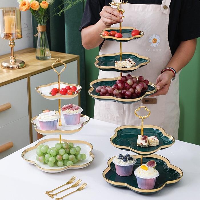 Fleur Cake Tier / Rak Kue / Tempat Kue bertingkat piring kue susun