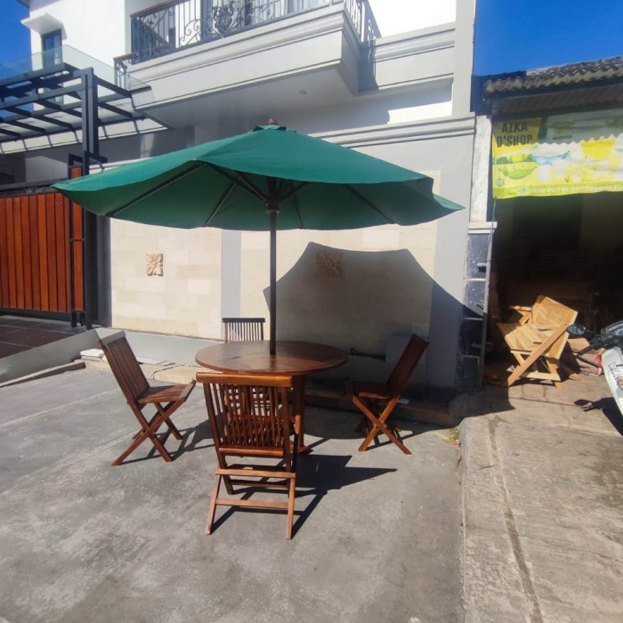 Meja payung set resto/taman/outdoor