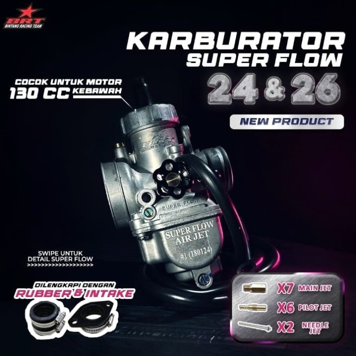 Karburator Karbu Pe Sf Brt 24Mm 26Mm Super Flow
