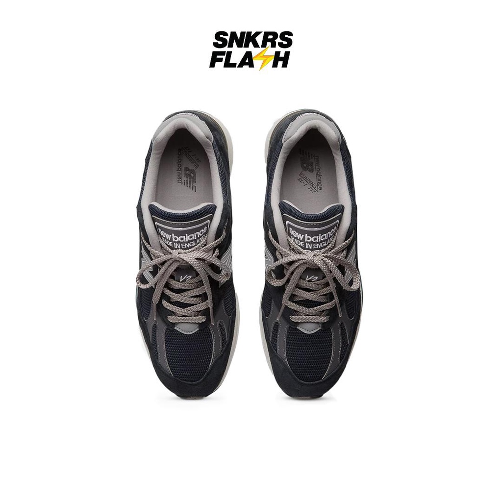 NEW BALANCE 991 V2 Miuk Dark Navy Sepatu Sneakers Unisex - U991NV2 - Size 44