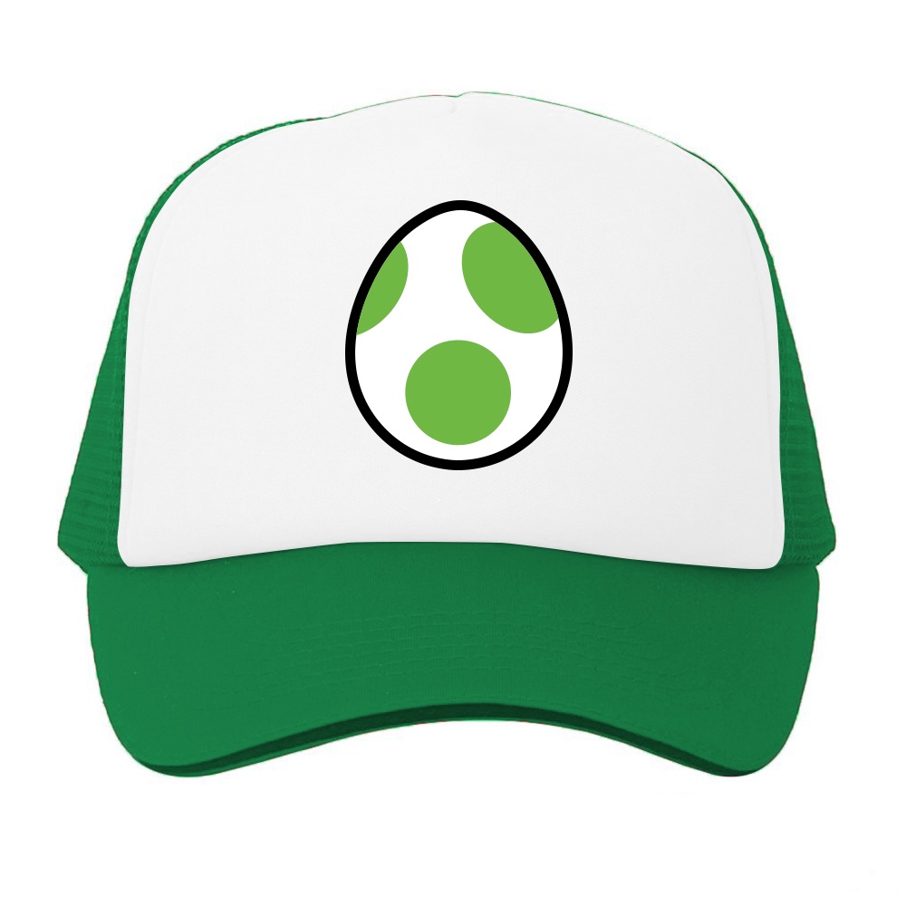 Topi Trucker Yoshi Log Telur Egg Super Mario Kart World Gaming