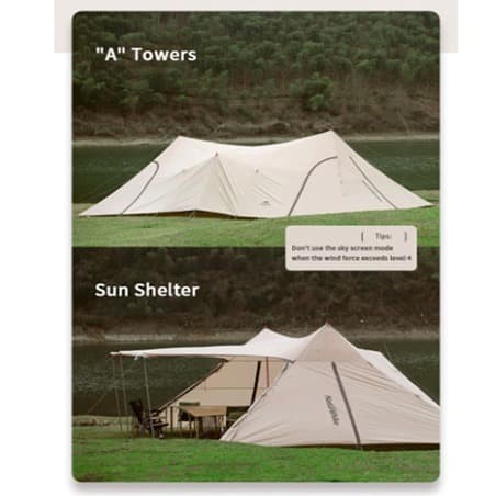 TENDA CLOUD DESK TWIN TOWER SHELTER NATUREHIKE NH20TM001