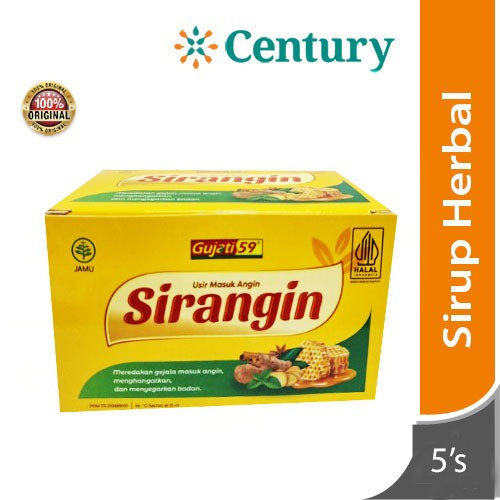 

GUJATI 59 SIRANGIN 15ML ISI 5 SASCHEET / MASUK ANGIN / DAYA TAHAN TUBUH /