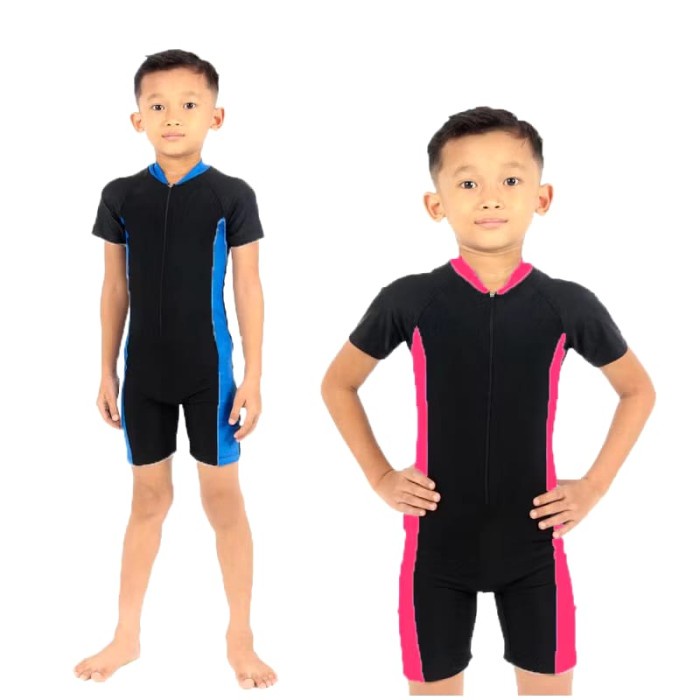 POTONGAN HARGA BAJU RENANG ANAK POLOS UNISEX - SWIMSUIT ANAK 1-10THN - BAJU RENANG CEWEK DAN COWOK