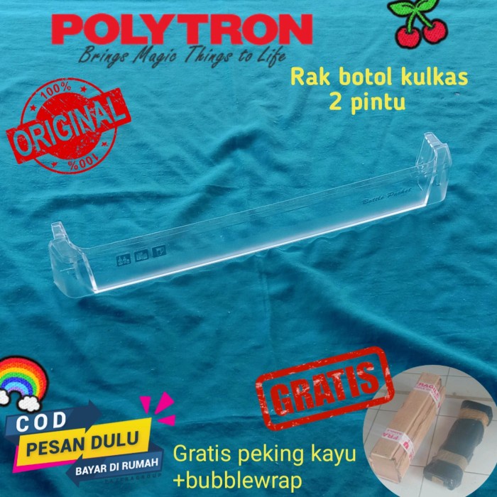 ><><><] RAK BOTOL KULKAS POLYTRON 2 PINTU NORIGINAL