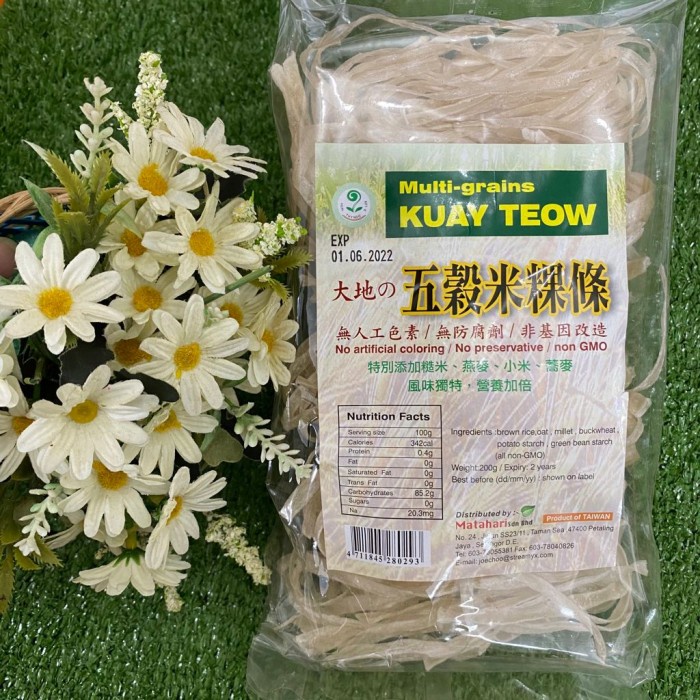 

HOT SALE! Natural Multi Grain Kuay Teow 200gr Kwetiaw