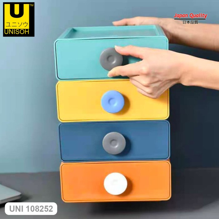 UNISOH Storage Box, Laci Mini, Laci Susun, Kotak Penyimpanan, Laci Serbaguna