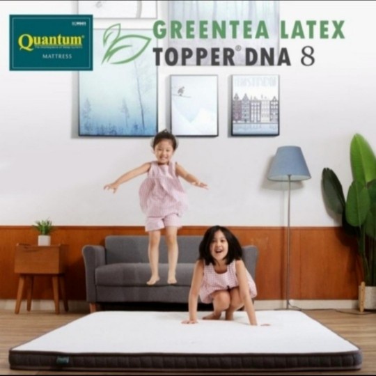 Quantum Topper Mattress Greentea Latex DNA 8cm - 140x200cm