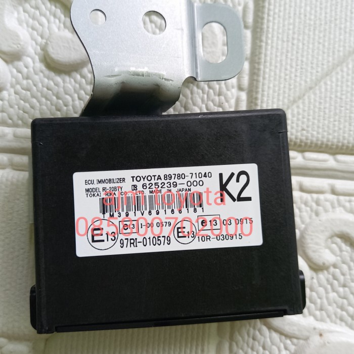 Ecu Immobilizer Toyota Fortuner 89780-71040 Asli 100%