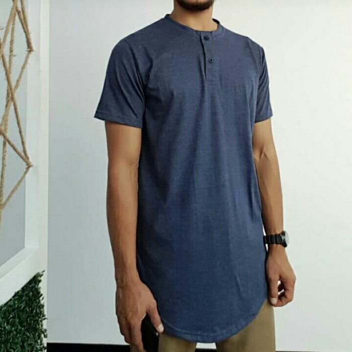 ATW- kaos kurta jumbo lengan pendek 3XL