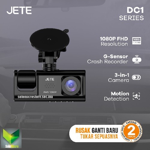 JETE Kamera Mobil Dash Camera Cam DashCam Car Mobil DC1 Series Full HD 1080px
