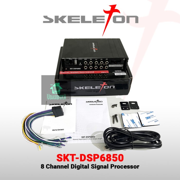 BISA GOSEND DSP - DIGITAL SIGNAL PROCESSOR 8 CHANNEL - BUILT IN AMPLIFIER - SKELETON - SKT DSP6850
