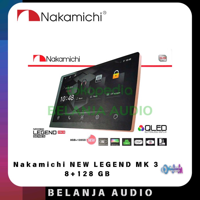 BISA GOSEND HEAD UNIT ANDROID NAKAMICHI LEGEND MK III MK 3 8/128 GB