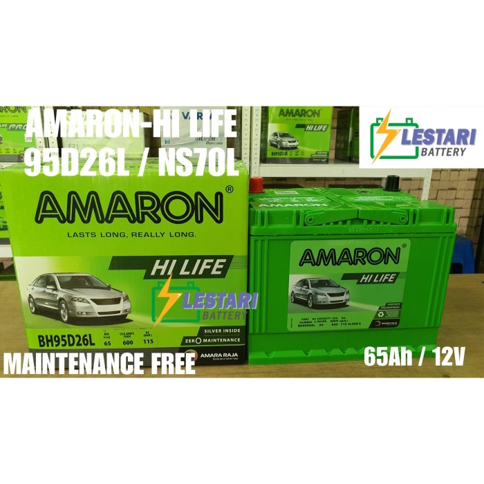 Aki Kering Amaron Hi-Life 95D26L / NS70L