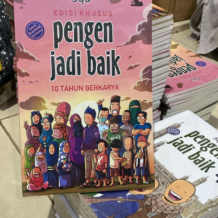 Tebaru KOMIK PJB 10 TAHUN BERKARYA EDISI KHUSUS Pengen Jadi Baik / SQU Komik Full Colour ORIGINAL