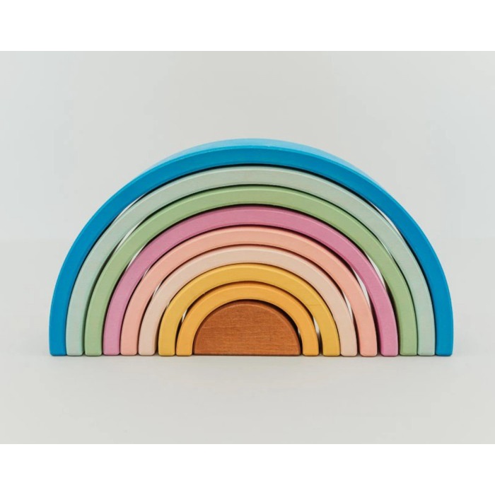 Avdar Medium Pastel Rainbow Stacker - Avdar Toys