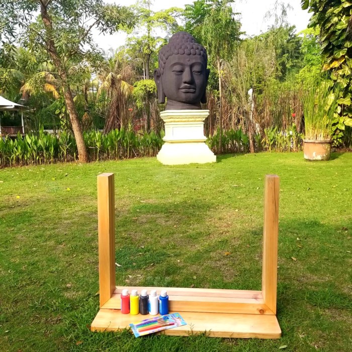 

TERLARIS! PAINT BOARD ACRYLIC EASEL Pine Wood versi 2.0 ASLI KAYU