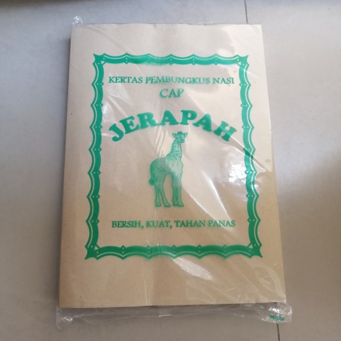 Kertas Nasi Coklat Merk Beruang / Kertas Bungkus Nasi 28x38cm