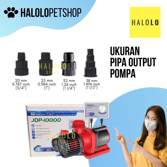 Pompa Celup Kolam Ikan Pompa AC DC SUNSUN JDP 10000 WiFi Control DC Pump