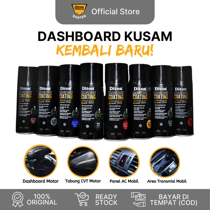 Diton Banten - Cat Semprot Diton Dashboard Coating (8 Warna) 400 Cc Best Quality