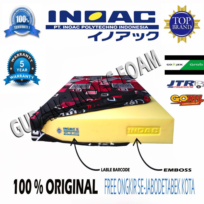 KASUR BUSA INOAC 120 X 200 X 20 CM ORIGINAL