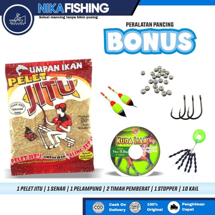 Set Joran Pancing Udang Getsu Udang Mabok 3-8Lb Super Lentur Fiber Solid Max Drag 5Kg Set Dengan