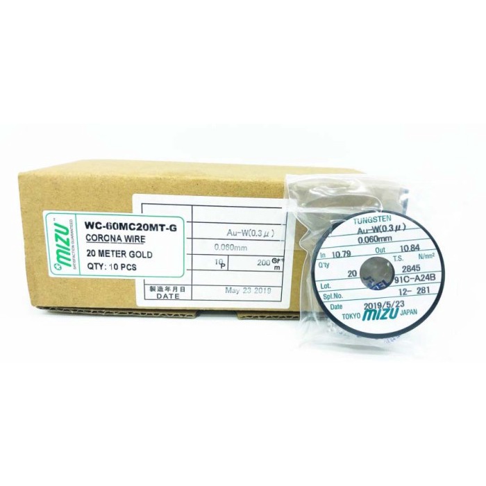 WAYER MESIN FOTOCOPY / CORONA WIRE 0.060MM 20M GOLD MIZU