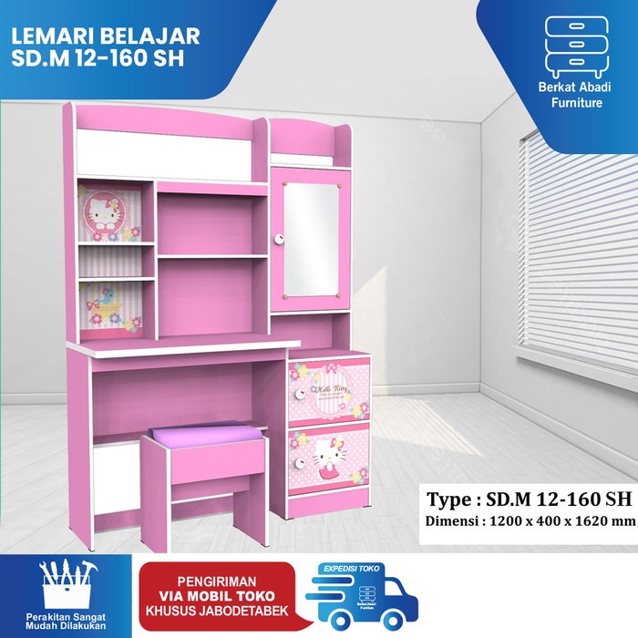 Meja Belajar Karakter Hello Kitty Meja Belajar Anak Sd.M 12 - 160 Sh
