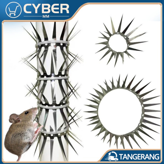 Terlaris Kawat Pagar Anti Tikus Pagar Duri Untuk Pipa Air, Tiang Lampu, Pohon SALE