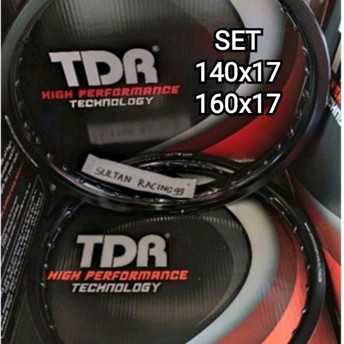 Velg TDR W Shape 1 Set 140/160 Ring 17 Hitam TitaniumGrey Silver Gold Biru