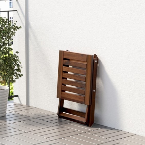 PREMIUM Bangku Kayu Lipat/Bangku Kayu Taman Outdoor Praktis Kokoh_Original