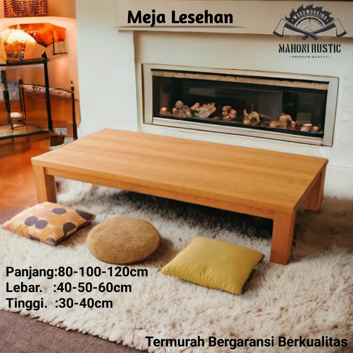 PREMIUM Meja lesehan minimalis meja kayu meja makan