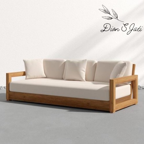PREMIUM Sofa Bed Minimalis / Sofa Bed 3 Seater /Sofa Bed Kayu Jati