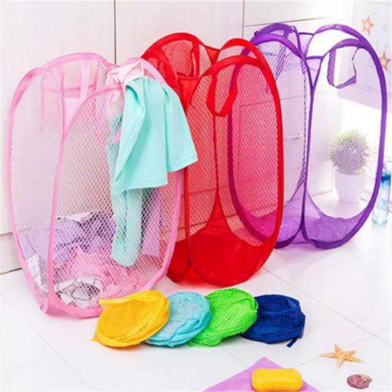 Keranjang Loundry Baju Lipat Serbaguna