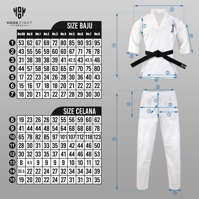Gi Kyokushin Hook Basic Gi Karate Kyokushin Baju Karate Baju Beladiri Karate Tebal