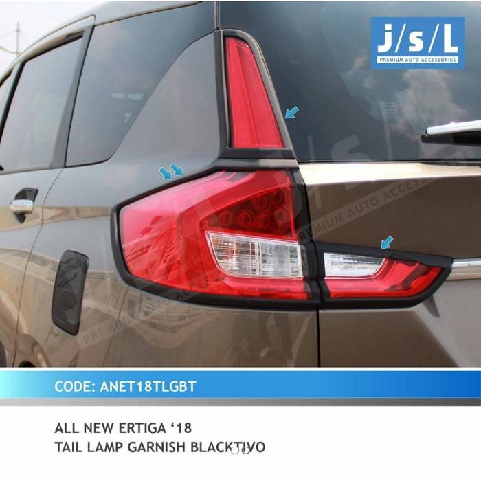XL7 XL 7 2018 2020 2021 2022 PAKET GARNISH DEPAN BELAKANG HEAD TAIL LAMP COVER LIST LIS LAMPU HITAM