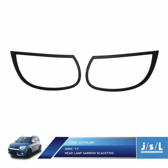 JSL Ignis Garnis Lampu Depan Ignis Head Lamp Garnish Blackdoff