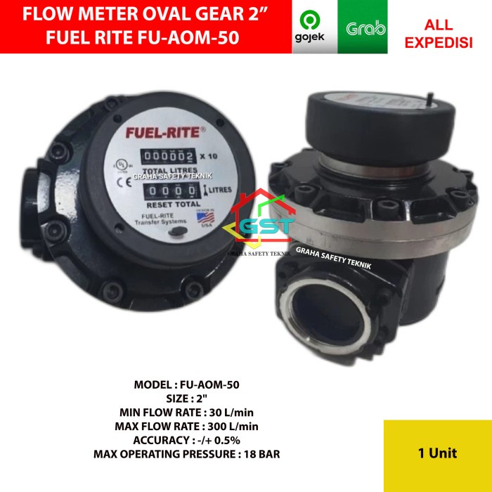 flow meter oval gear 2 ini FUEL RITE FU-AOM-50