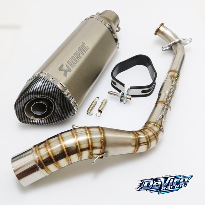 Knalpot Akrapovic Apt Import Full System Nmax Aerox 155